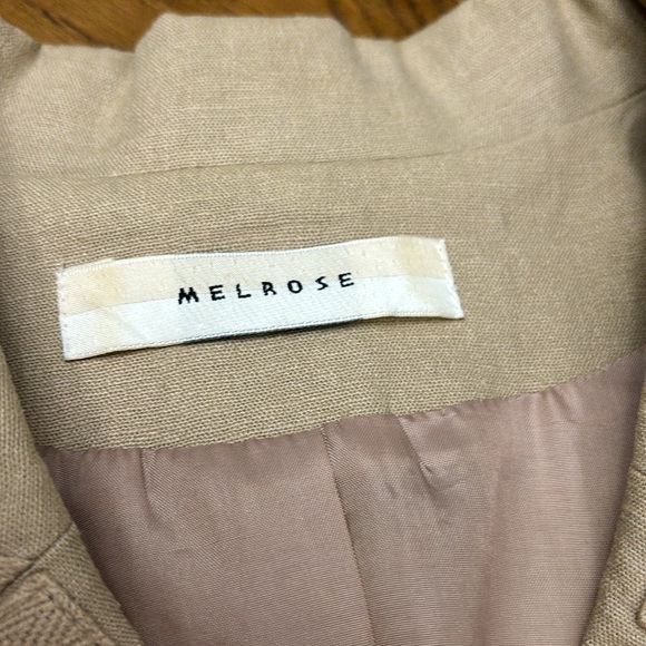 MELROSE Tan Linen Blazer - Picture 3 of 10